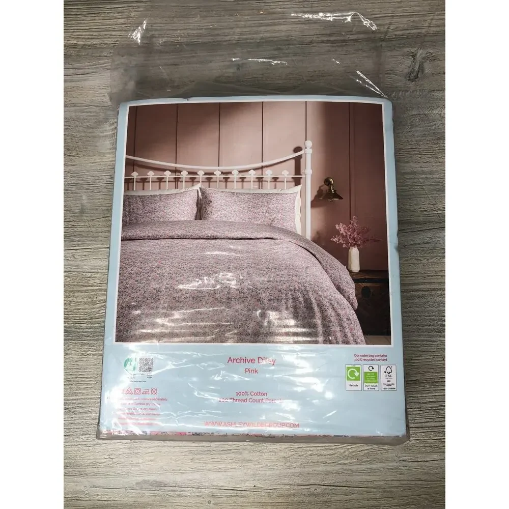 Cath Kidston London Archive Ditsy Pink King Duvet Set 100% Cotton
